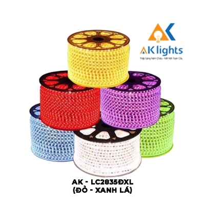 Led cuộn 2835 Đỏ/ Xanh lá